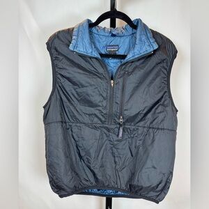 Patagonia Vintage Y2K Puffball Vest Women’s Size Small Black/Blue